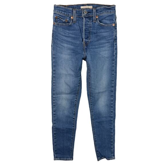 Levis Wedgie Skinny Jeans High Rise Mid-Stretch Denim Womens Size 26 - Picture 1 of 7